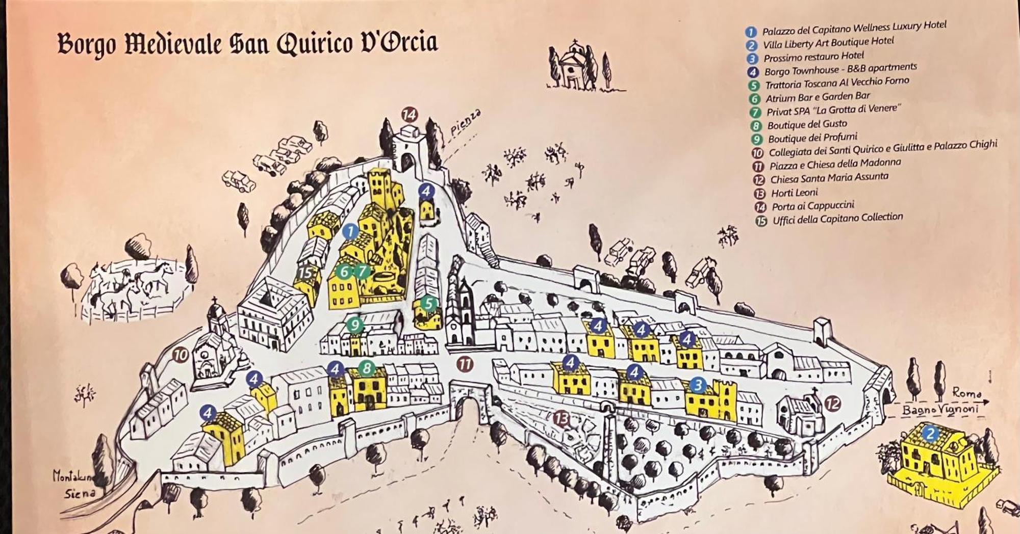 Borgo Medievale San Quirico D'Orcia B&B - Capitano Collection - Albergo Diffuso Exteriör bild